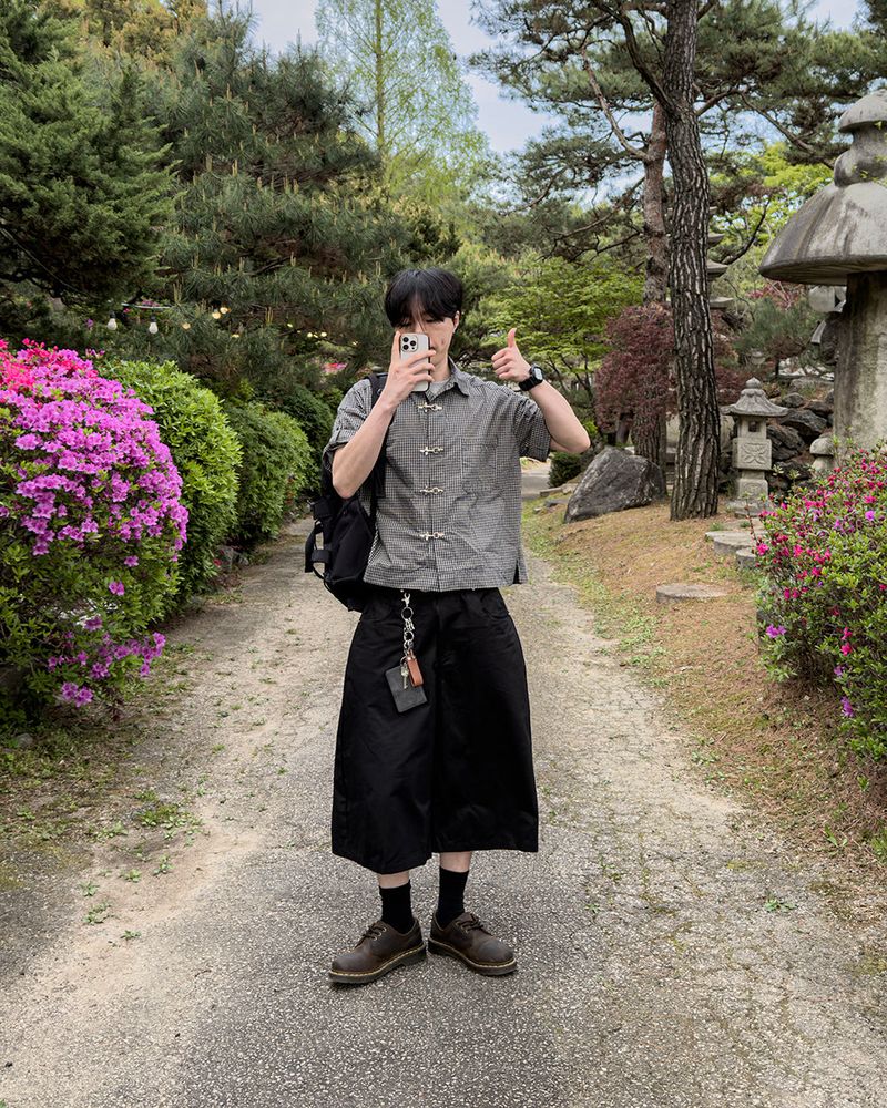 Varon Patch Strap Bermuda Pants