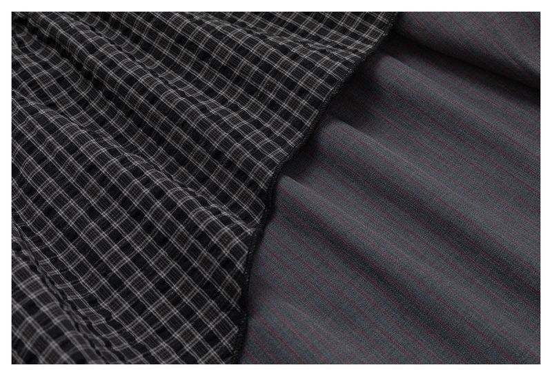 Y2K Layered Check Midi Skirt
