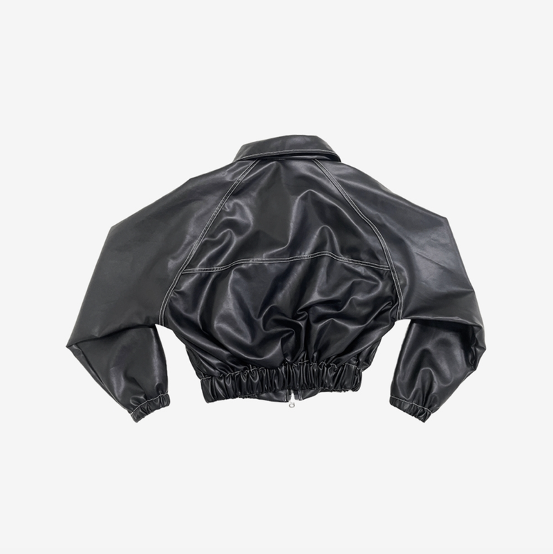 Roya Stitch Leather Jacket