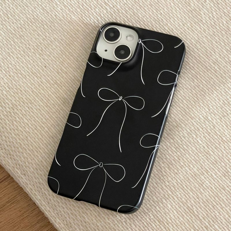 RIBBON ILLUST HARD CASE_BLACK