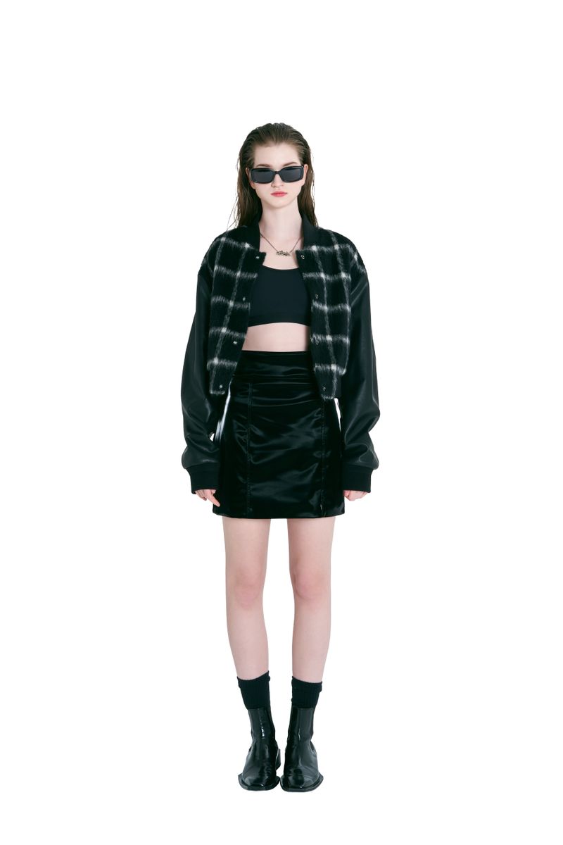 Crop Wool Rider Jacket