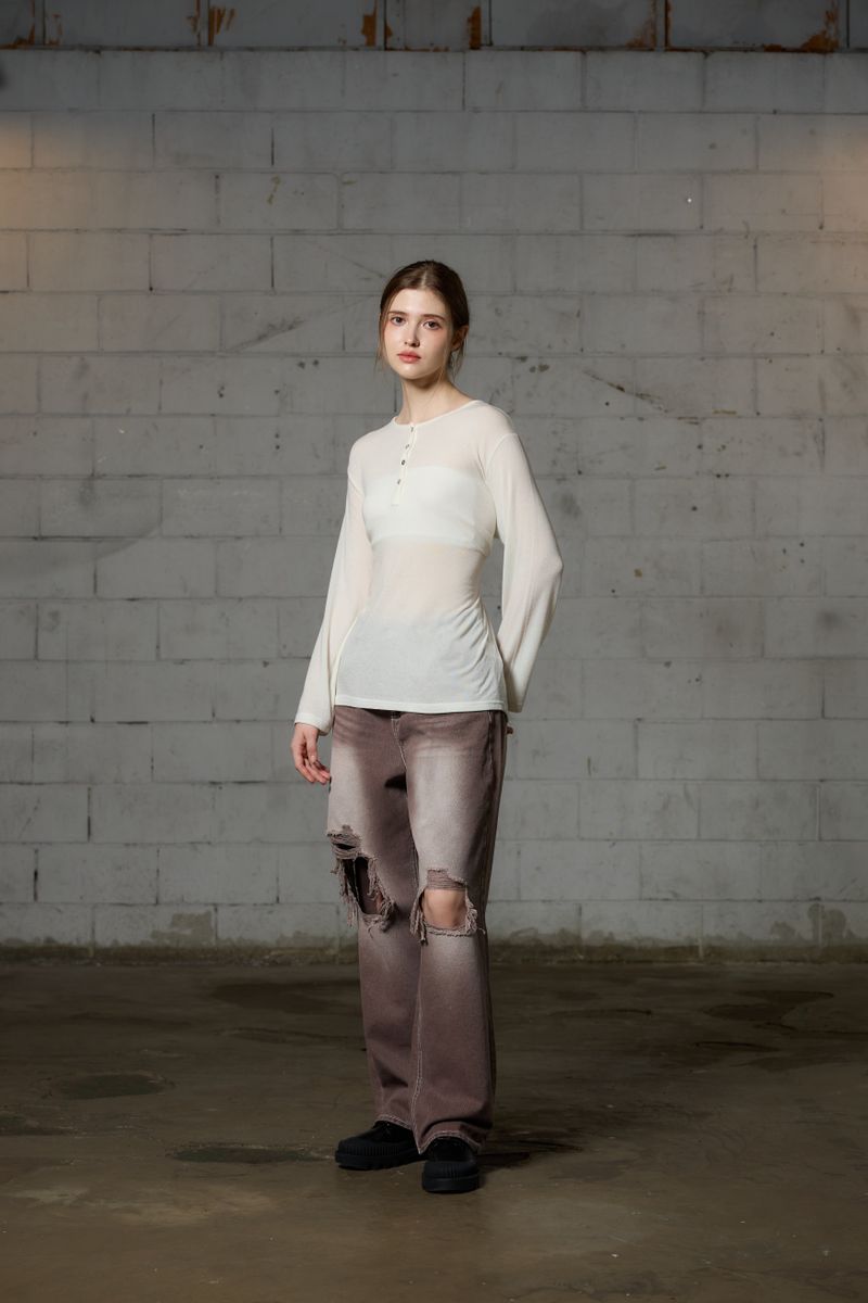 FAIRY WOOL LONG SLEEVE / IVORY