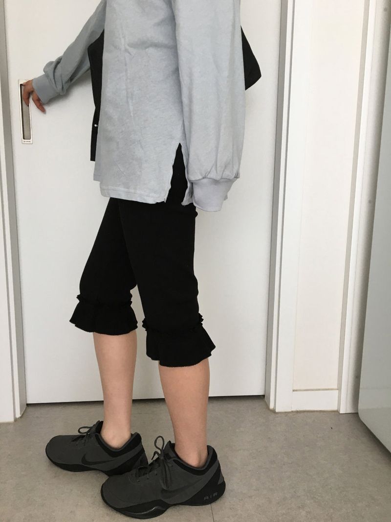 Segno frill capri pants (2color)