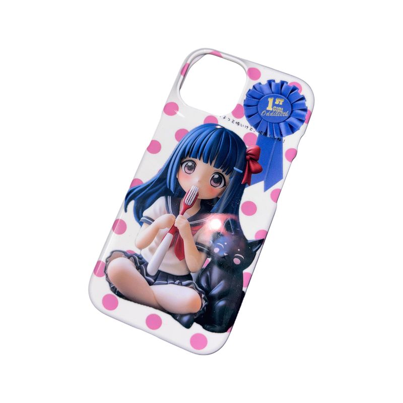ODDiTEETH(オディティース)の「Brush Girl phone case (Kitty)(Smartphone Accessories)」