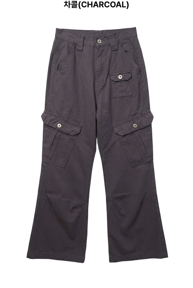 Marble Flare Work Pants