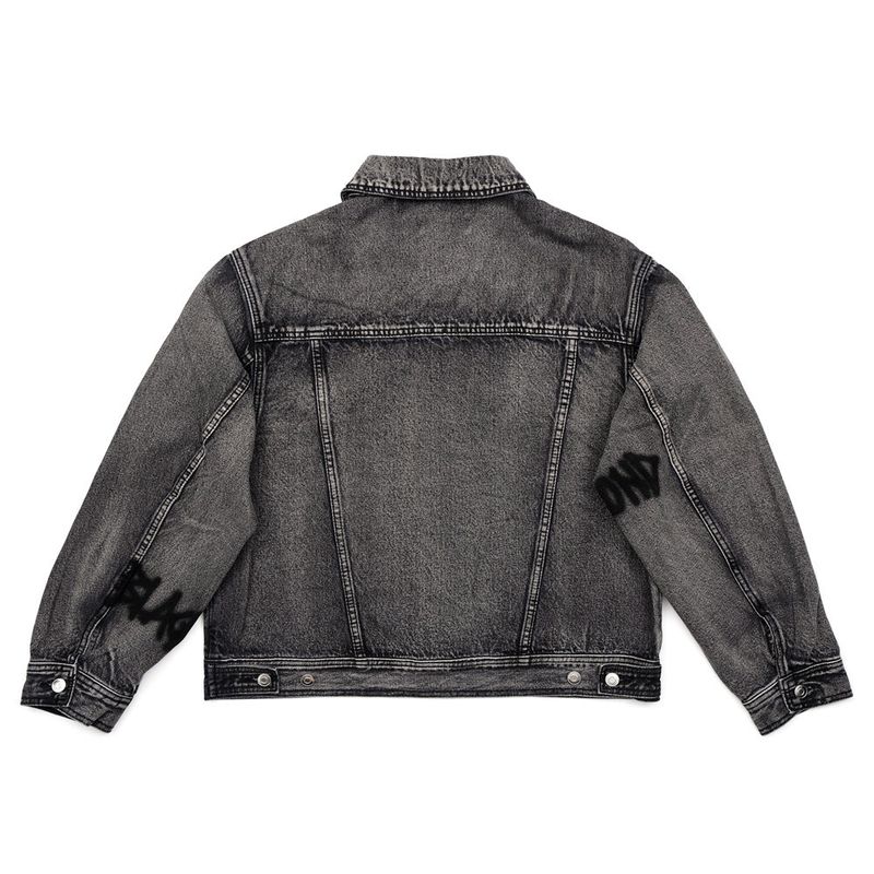 BBD Graffiti Metal Logo Denim Jacket (Vintage Black)