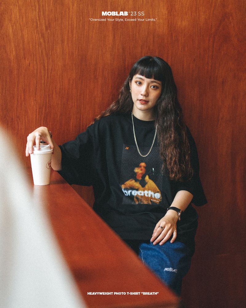 MOBLAB BREATH LOGO TEE BLACK