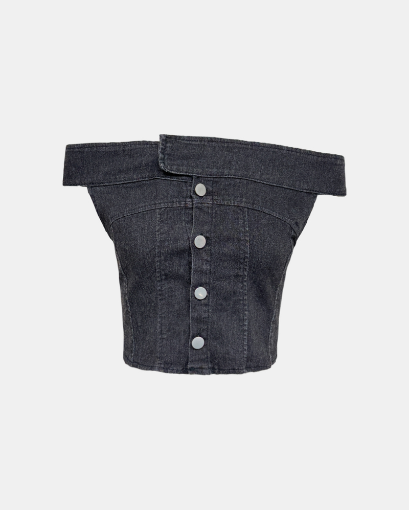 Dakota Off Shoulder Denim Top