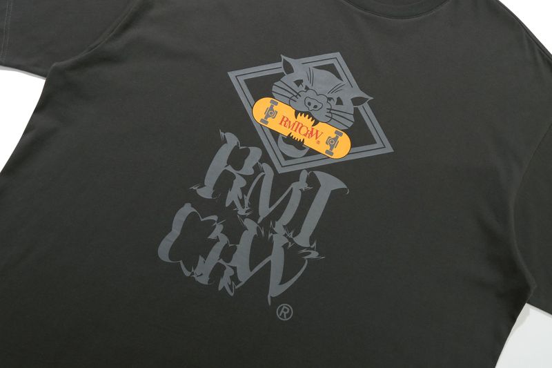 MID SUMMER BOARD TEE SHIRT_CHARCOAL