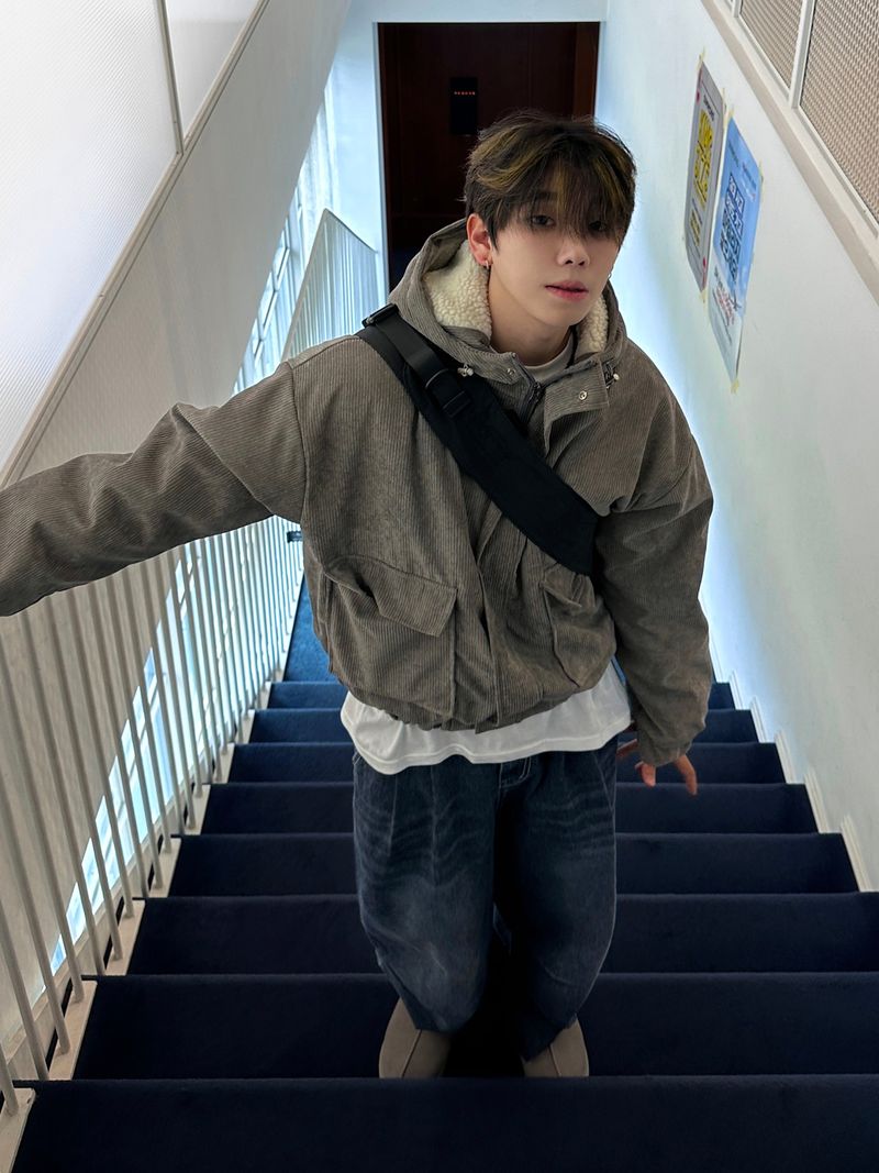 Number Jack Corduroy Hooded Jacket 3C