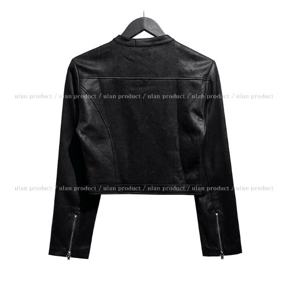 Saika Suede Cropped Rider Jacket
