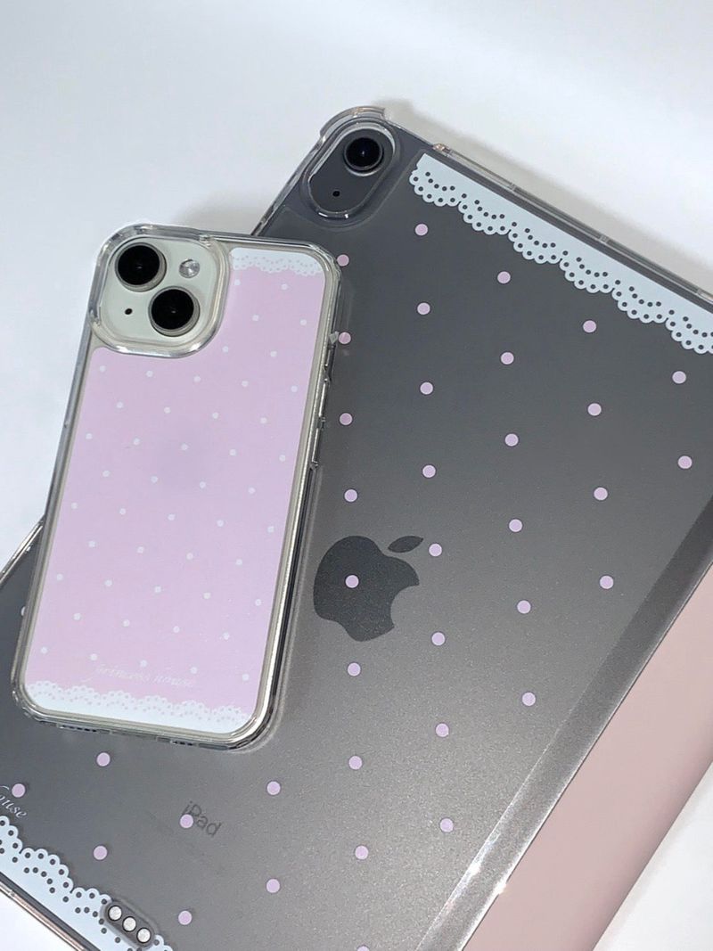 lace polka dot ipad case (for tablets 11” above)