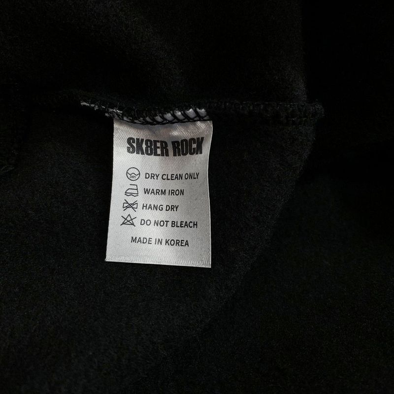 SMOKING SKULL SWEAT SHIRT BLACK