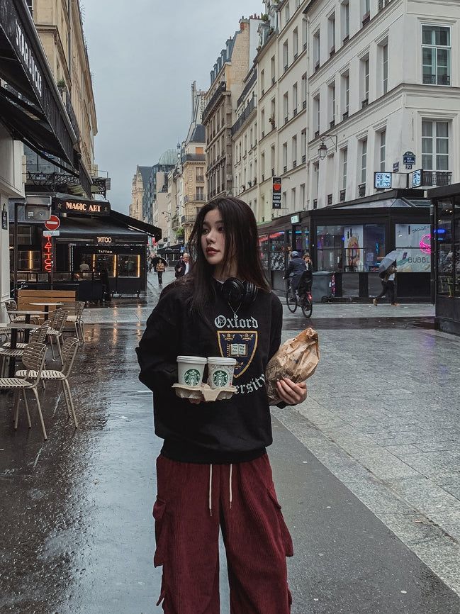 Oxford heavy pile sweatshirt