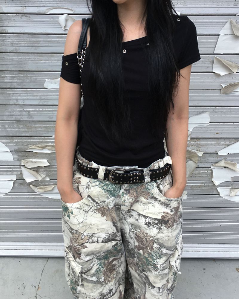 Tree camo button pants