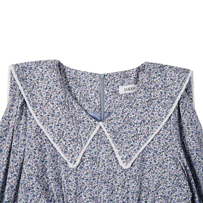 ビッグカラーワンピース / BIG COLLAR ONEPIECE_SKY BLUE