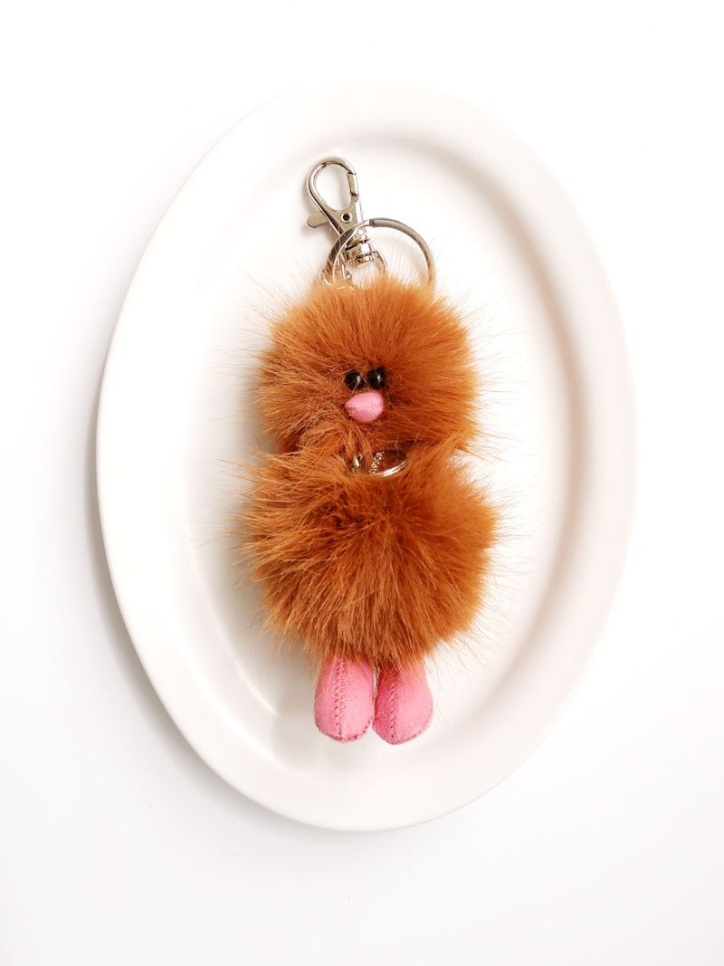 Cosymosy Mini Bird Keyring - Choco
