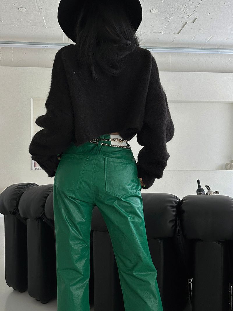 salt wool cropped knitwear