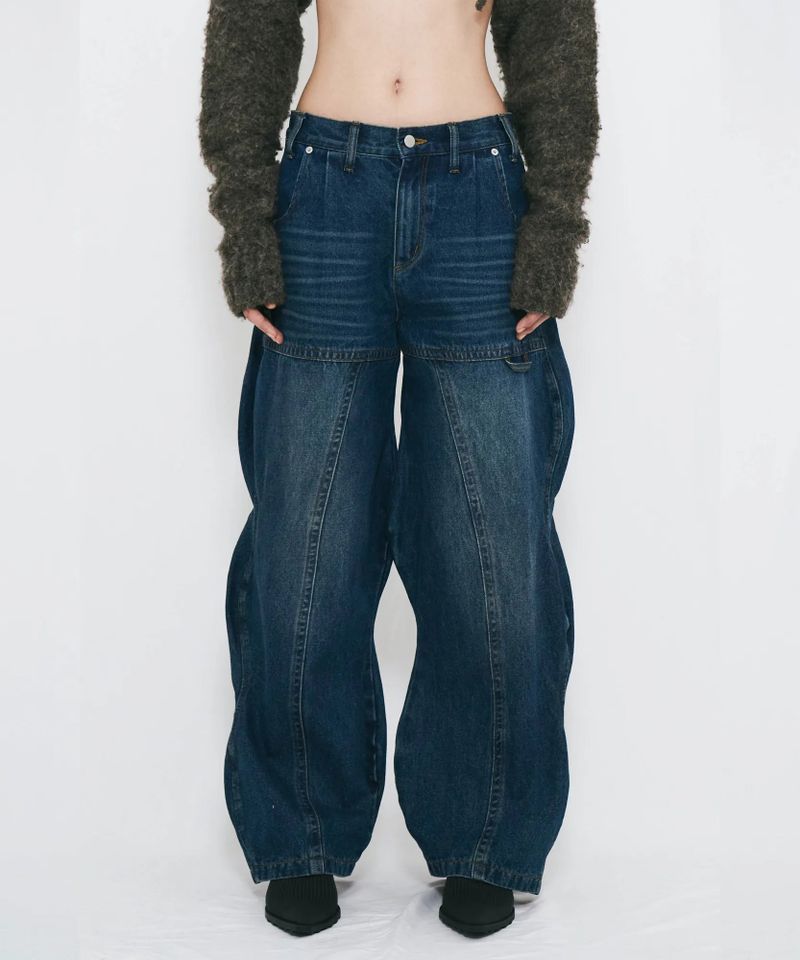 VIAVANDA（ヴィアヴァンダ）の「WAVE DENIM PANTS（Pants）」