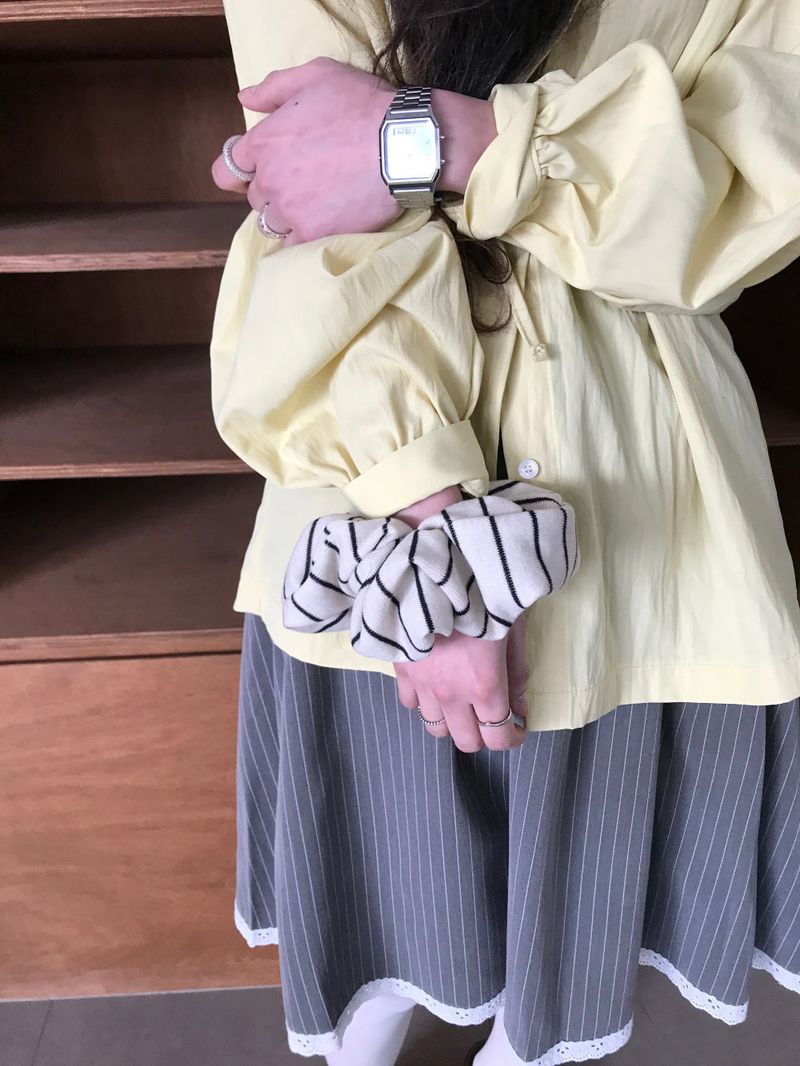 Linea Stripe Scrunchie (3color)