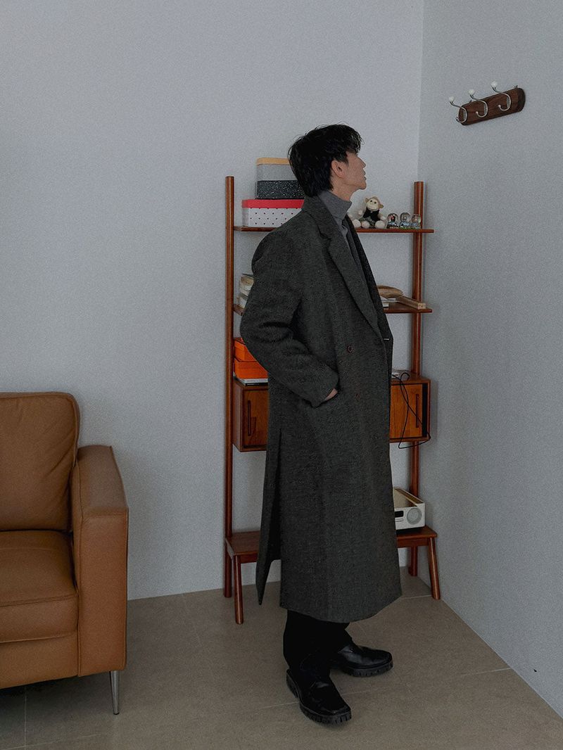 ASCLO Grace Herringbone Wool Coat (2color)