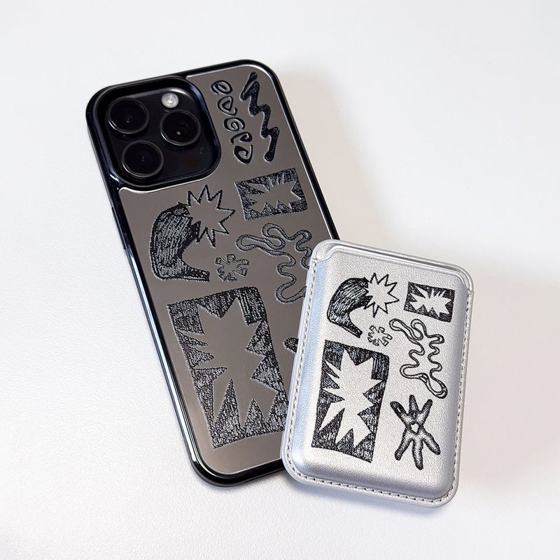 NEWTOPIA_BioDoodle Bumper Mirror Phone Case (BK)