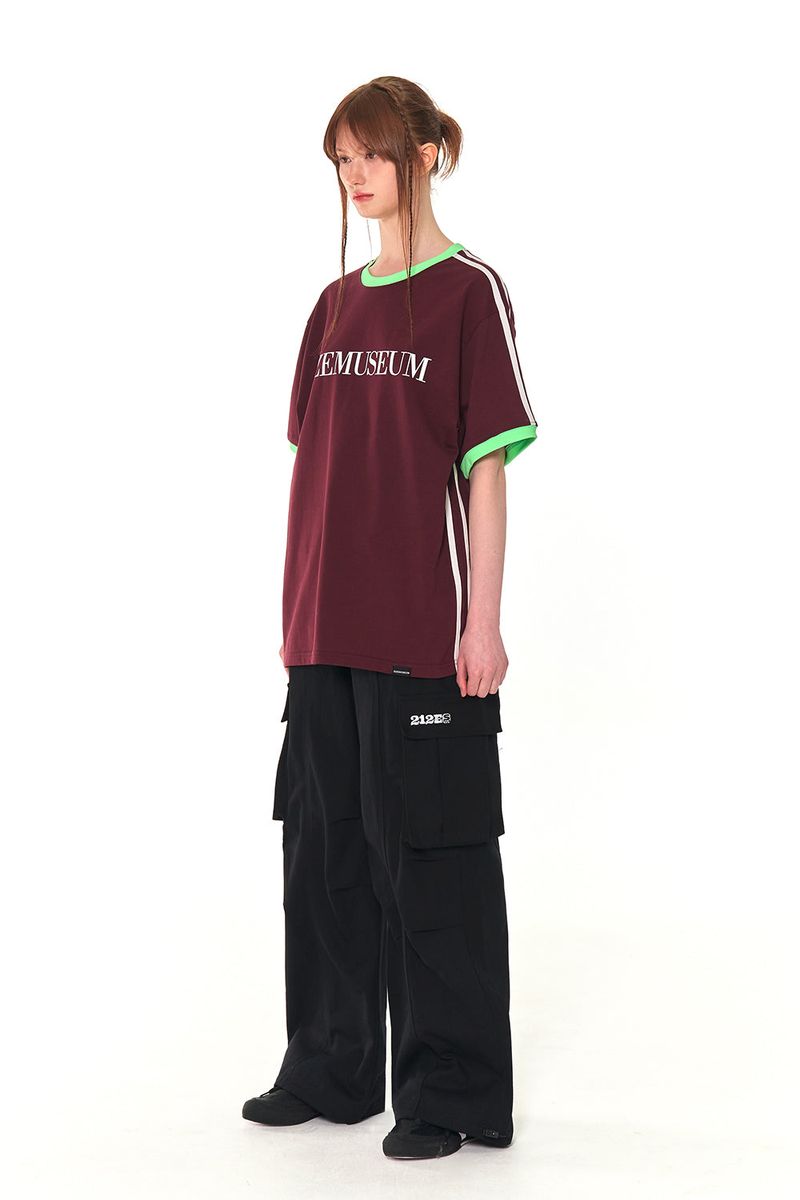 COLORS LINE LINGER LINE T-SHIRTS (BURGUNDY)