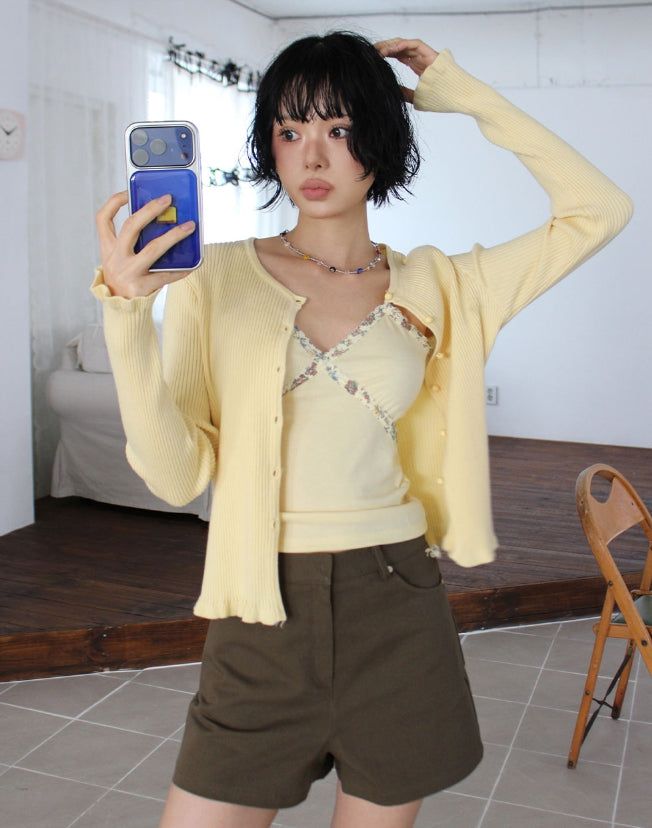 MELLOW FRILL CARDIGAN