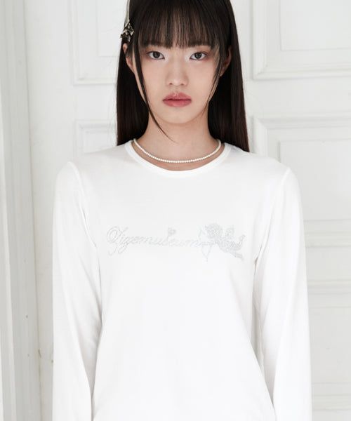 ZIZEMUSEUM（ジゼミュージアム）の「ZIZE ANGEL CUBIC T-SHIRTS (WHITE)（Tops）」