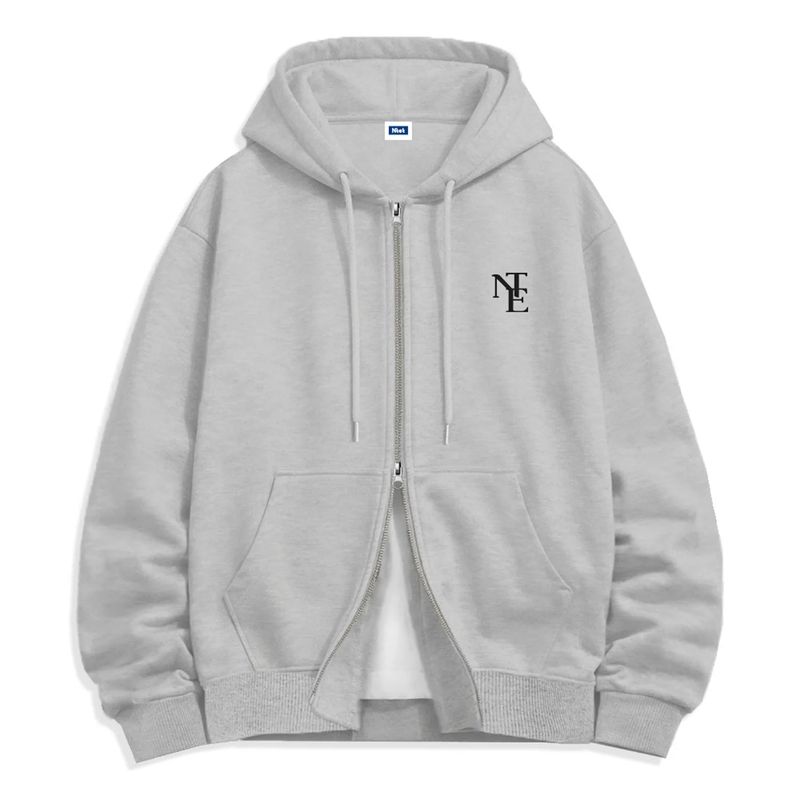 NTE mini monogram 2-way zip-up (4color)