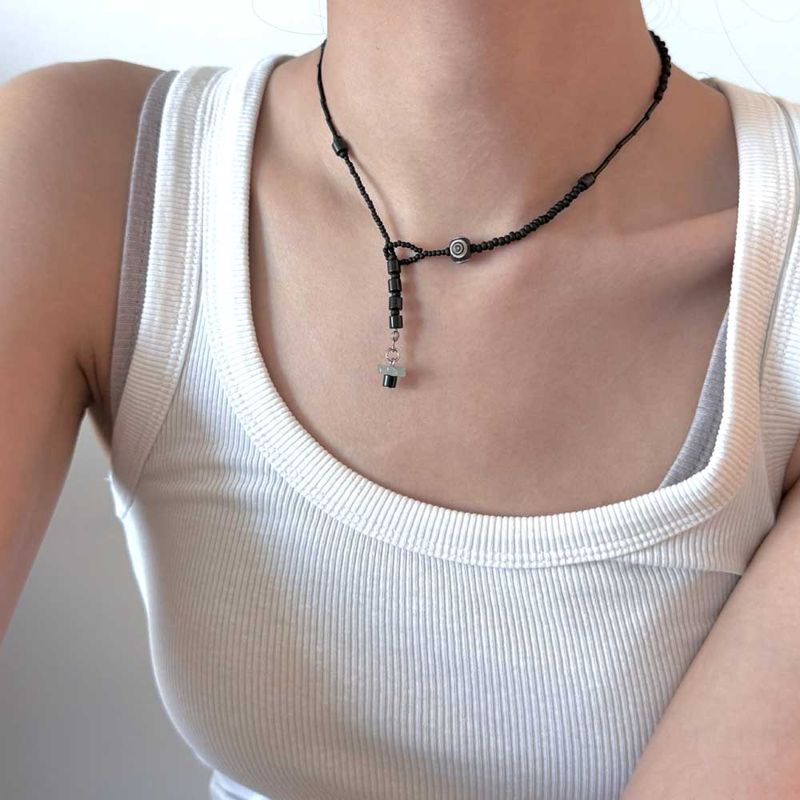 Mechanical flower necklace