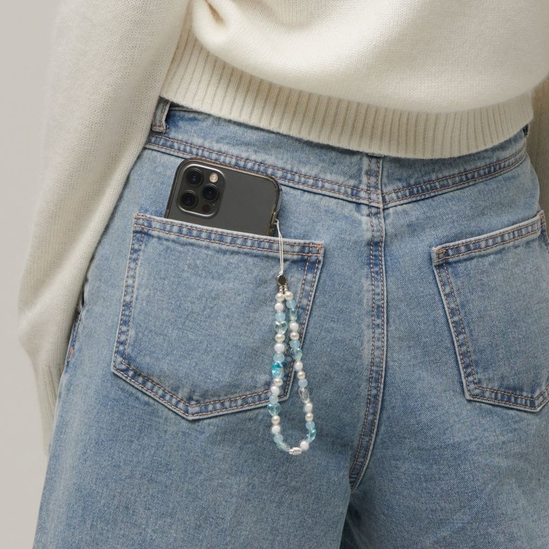 BLUE LOVE PHONE STRAP