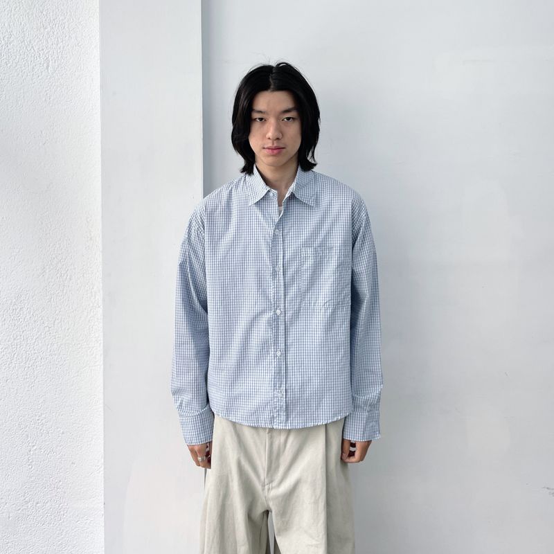 Cropped Check Shirt