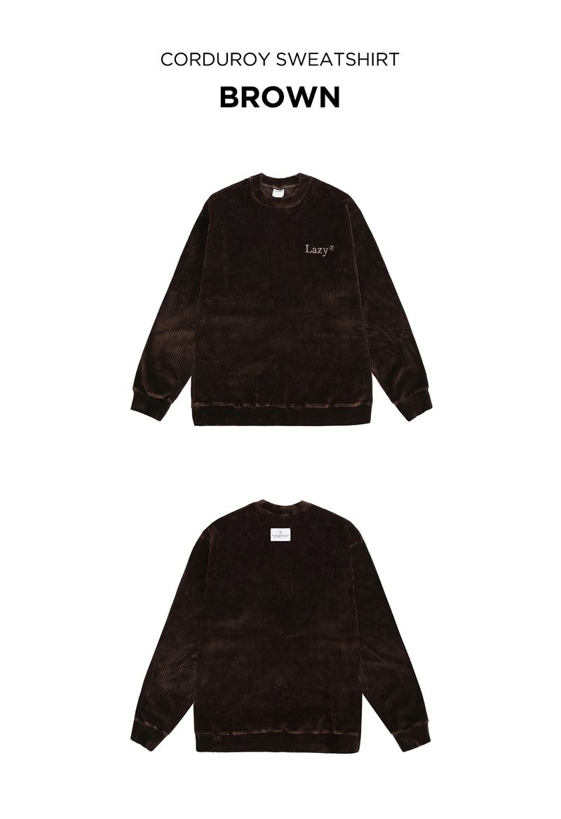 Corduroy Sweatshirt (8 Colors)