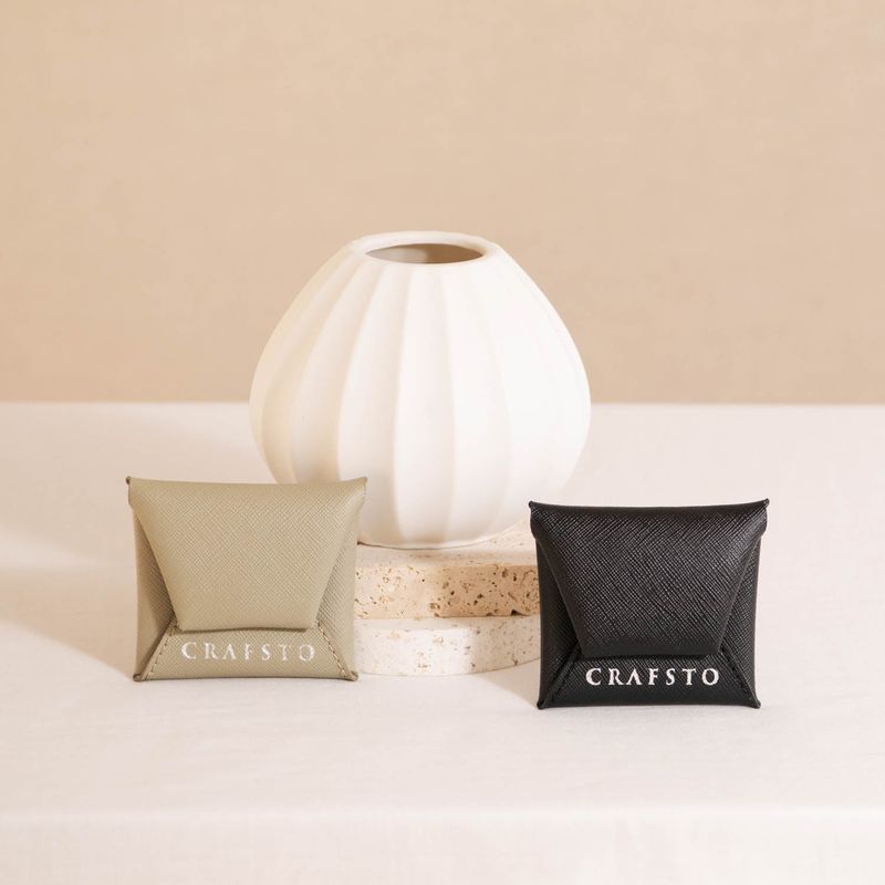 Mushroom Leather Coin Pouch