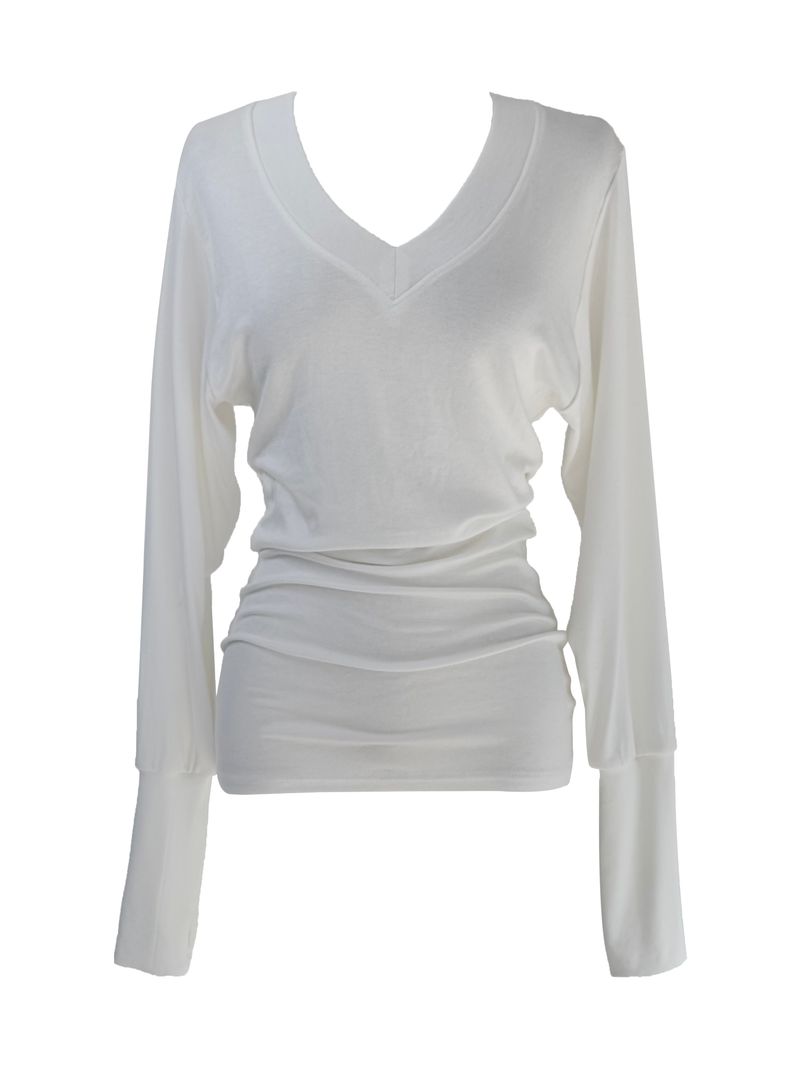 glam slim V-neck warmer T (3color)