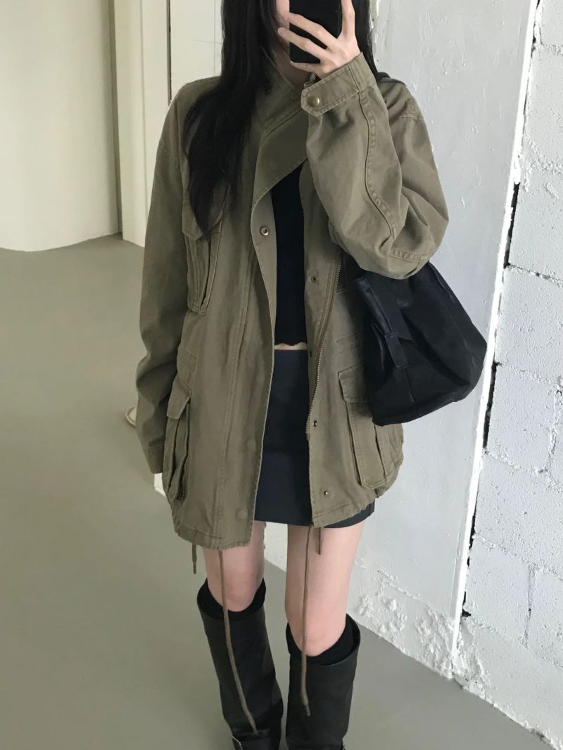 Washed Field Jacket (2 colors)
