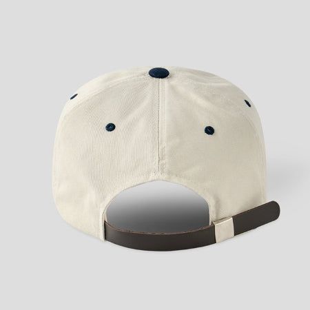 Rope Lettering Leather Strap Camp Cap