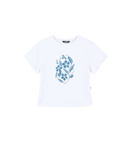 Flower Crop T-shirt (BLUE)