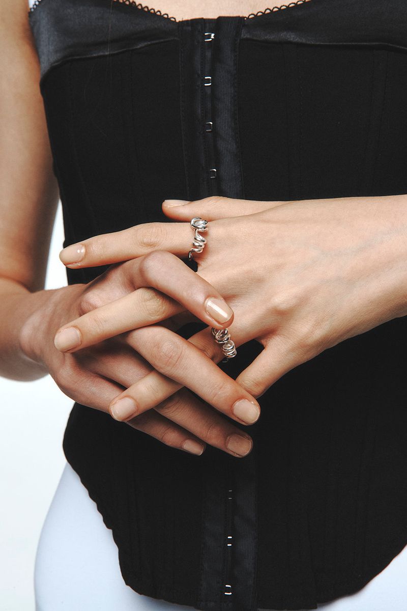 SIMPLE TWIST RING SILVER925