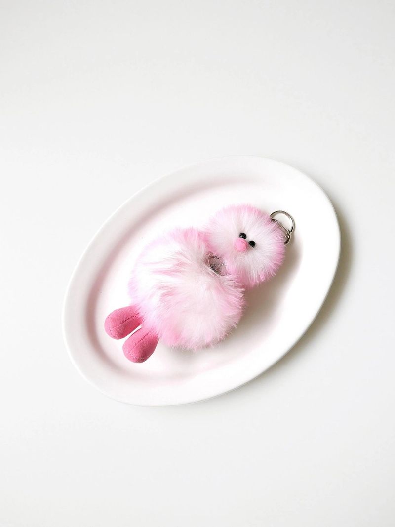 Cosymosy Mini Bird Keyring - Strawberry Sherbet
