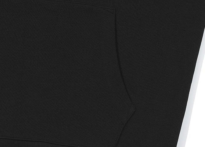 Scenery Graphic Half Zip-Up Hoodie【BLACK】