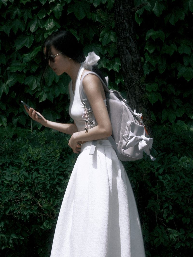 Rose Flared Skirt (Ivory)