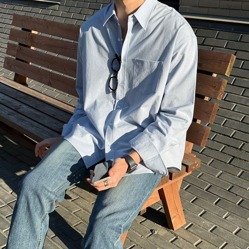 LMN Signal Modern Fit Plain Shirt (4 colors)