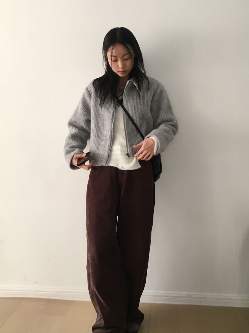 [Wool 50] Milko Mohair Short Collar Jacket