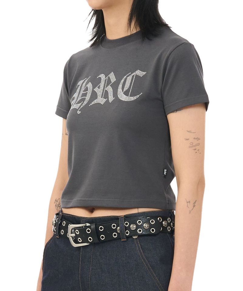 HRC CROP TEE - CHARCOAL