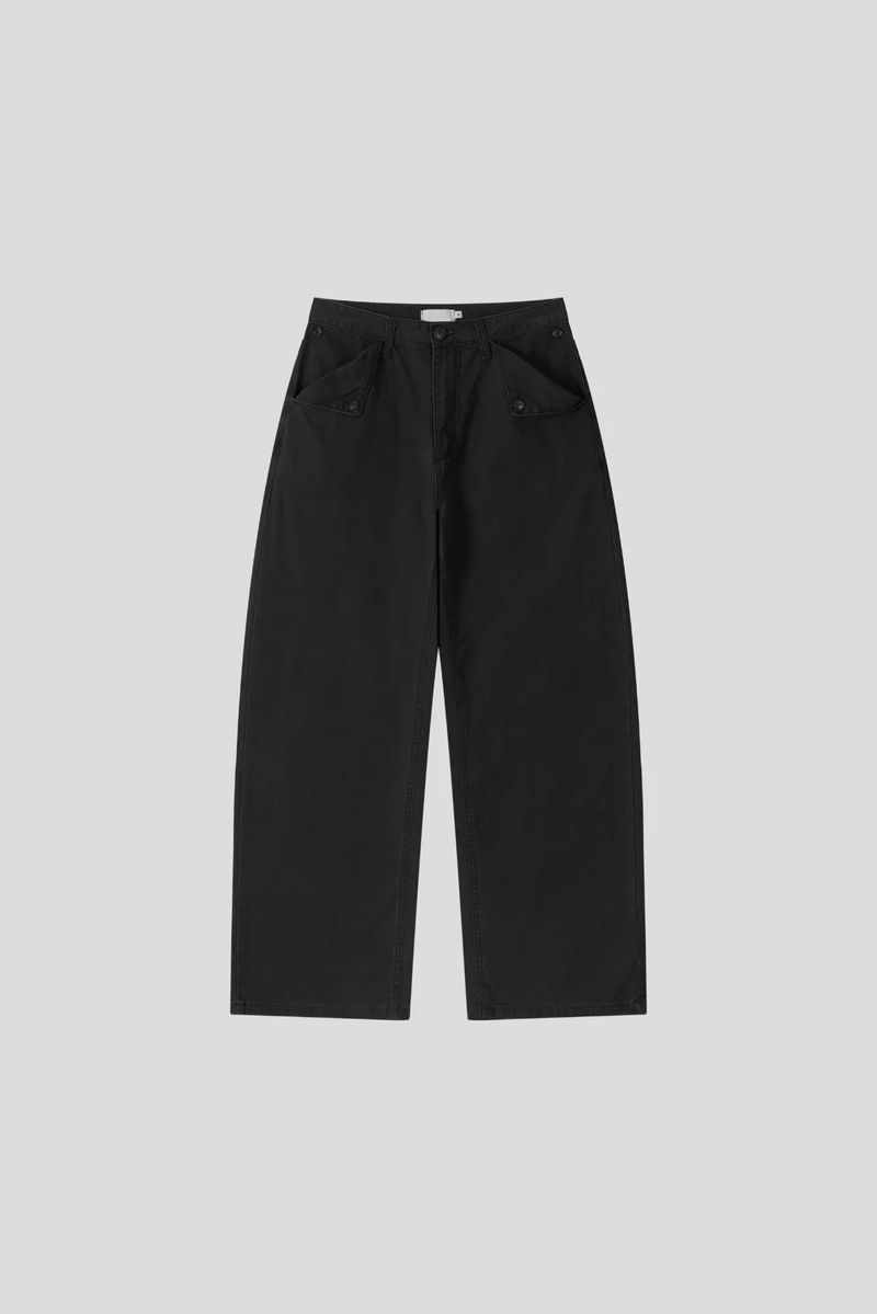 Mist Dyeing Button Pants