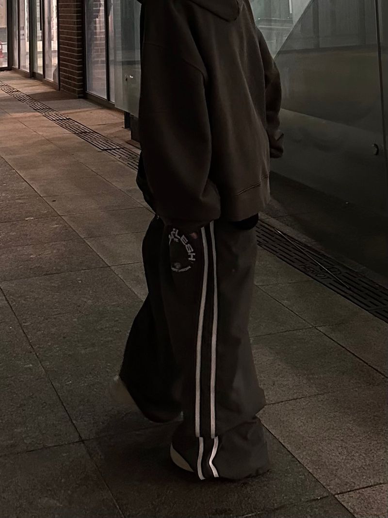 flag track nylon pants