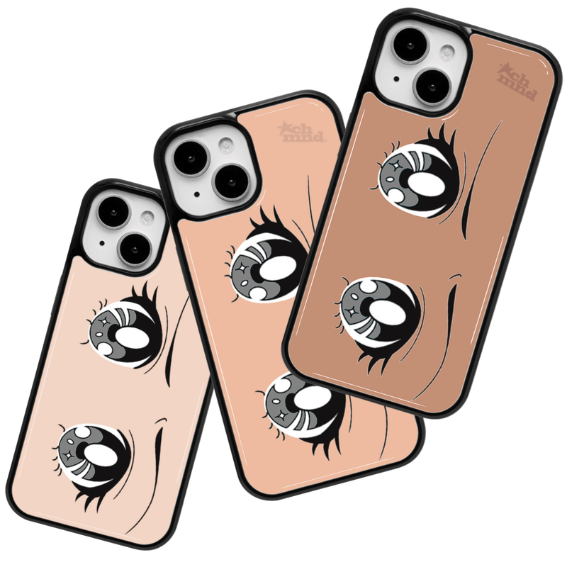 kchmnd（キッチマインド）の「アニメアイフォンケース(グレー/エポキシ)（スマホグッズ/小物）」