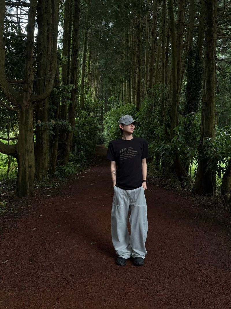 Basque-dyed Fatigue Wide Pants 3C